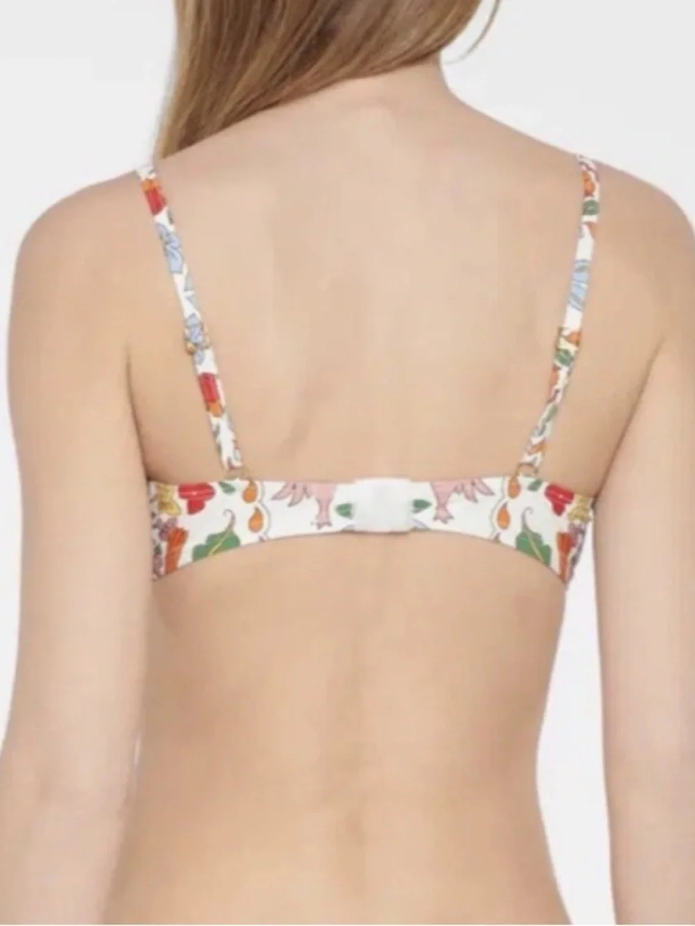 Tory Burch Floral Printed Bikini Top XS